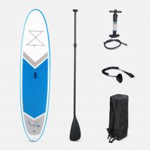10.8ft inflatable stand-up paddleboard with accessory kit, Blue