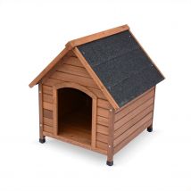 Medium wooden dog kennel, Wood