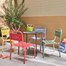 Conjunto de muebles de jardín para niños - Anna - Multicolor, 4 plazas, 48x48cm | sweeek