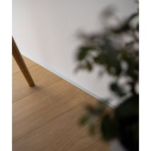 200 x 1,6 x 0,1 cm Minileiste - (srebrny) - Minimalistyczna listwa przypodłogowa AL16X5-01
