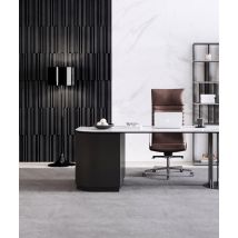 135x60 cm VT - PB42 (B15 Grafitowa czerń) LAMEL - Panel dekor 3D beton architektoniczny