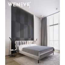 135x38 cm VT - PB41 (B15 Grafitowa czerń) LAMEL - Panel dekor 3D beton architektoniczny