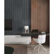 93,9x60 cm VT - PB46 (B15 Grafitowa czerń) JODEŁKA - Panel dekor 3D beton architektoniczny