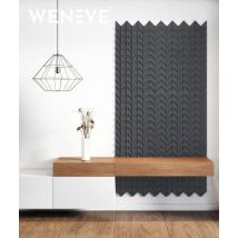 93,5x60 cm VT - PB49 (B15 Grafitowa czerń) JODEŁKA - Panel dekor 3D beton architektoniczny