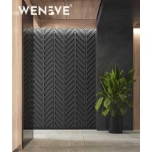 115,6x60 cm VT - PB50 (B15 Grafitowa czerń) JODEŁKA - Panel dekor 3D beton architektoniczny