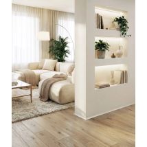 200 x 1,6 x 2 cm Minileiste - (biały RAL 9016) - Minimalistyczna listwa przypodłogowa cokołowa SL16X5-04