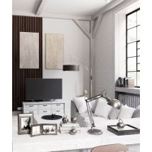 275x48x5,9 cm LD (8 lameli orzech klasyczny) panel akustyczny na płycie MDF 19 mm - dekoracja ścienna 3D