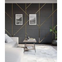 270x1x0,06 cm SM - (złoty połysk) - stalowa listwa dekoracyjna płaska [GTU_08]