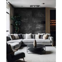 100x50 cm DS - (grafitowy, srebrne kruszywo) - płyta beton architektoniczny ultralekka