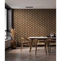 50x50x1,1 cm MB (zigzag) panel frezowany MDF fornir dębowy - ozdobna dekoracja ścienna 3D