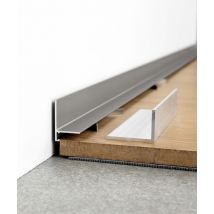 200 x 1,6 x 2 cm Minileiste - (tytanowy) - Minimalistyczna listwa przypodłogowa cokołowa SL16X5-02