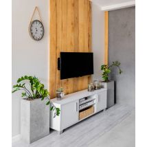 90x22x40 cm CT - Donica betonowa w kształcie prostokąta (szara)