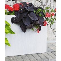 120x30x70 cm CT - Donica betonowa w kształcie prostokąta (biała)