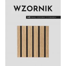 Wzornik MB (fornir dębowy) - panele frezowane MDF