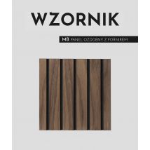 Wzornik MB (fornir orzech) - panele frezowane MDF