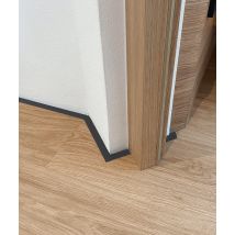 200 x 1,6 x 0,1 cm Minileiste - (antracyt RAL 7016) - Minimalistyczna listwa przypodłogowa - AL16X2-06