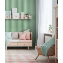 50x50x1,8 cm MB - LIRA (zielony RAL 6019) - Lakierowany panel ścienny 3D