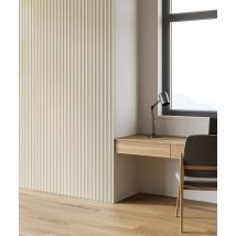 275x50x1,8 cm MB - LIRA (kość słoniowa RAL 1013) - Lakierowany panel ścienny 3D