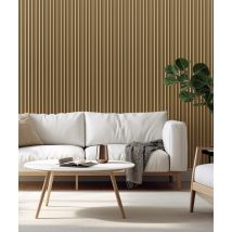 275x50x1,8 cm MB - LIRA (brązowy metaliczny) - Lakierowany panel ścienny 3D