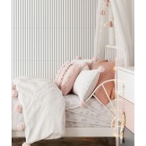 50x50x1,8 cm MB - LUNA (biały) - Lakierowany panel ścienny 3D