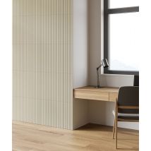 50x50x1,8 cm MB - LUNA (kość słoniowa) - Lakierowany panel ścienny 3D