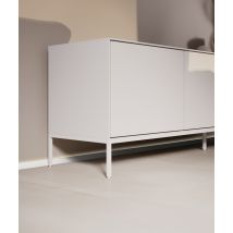 200 x 1,6 x 2,5 cm Minileiste - (biały RAL 9016) - Minimalistyczna listwa przypodłogowa cokołowa LED ready SLED16X5-04