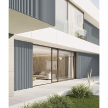 135x38 cm VT - PB41 (S96 Chłodna szarość) LAMEL - Panel dekor 3D beton architektoniczny