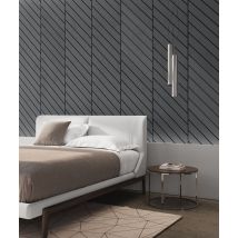 121x50,1 cm VT - PB43 (B15 Grafitowa czerń) JODEŁKA - Panel dekor 3D beton architektoniczny