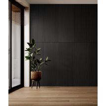 135x47,8 cm VT - PB38 (B15 Grafitowa czerń) LAMEL - Panel dekor 3D beton architektoniczny