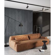 118,8x60 cm VT - PB44 (B8 Stylowy antracyt) JODEŁKA - Panel dekor 3D beton architektoniczny