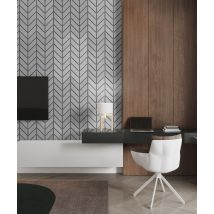 93,9x60 cm VT - PB46 (S96 Chłodna szarość) JODEŁKA - Panel dekor 3D beton architektoniczny