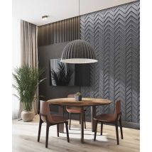 93,9x60 cm VT - PB47 (B8 Stylowy antracyt) JODEŁKA - Panel dekor 3D beton architektoniczny