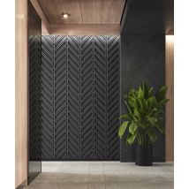 115,6x60 cm VT - PB50 (B15 Grafitowa czerń) JODEŁKA - Panel dekor 3D beton architektoniczny