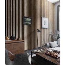 275x3x1,8 cm LD Lamele slim (dąb Sonoma) - Lamel ścienny i sufitowy 3D