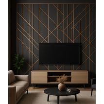 270x1x0,9 cm SM - (miedziany matowy) - stalowa listwa dekoracyjna C [GTU_08]