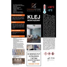 DS Klej montażowy w pianie - do płyt z betonu architektonicznego
