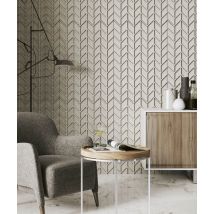 93,5x60 cm VT - PB49 (B15 Grafitowa czerń) JODEŁKA - Panel dekor 3D beton architektoniczny