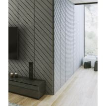 121x50,1 cm VT - PB43 (B8 Stylowy antracyt) JODEŁKA - Panel dekor 3D beton architektoniczny
