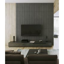 135x38 cm VT - PB41 (B15 czarny) LAMEL - Panel dekor 3D beton architektoniczny