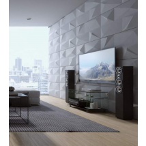 120x60 cm VT - PB07 (B0 biały) KRYSZTAŁ - panel dekor 3D beton architektoniczny