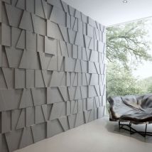 120x60 cm VT - PB09 (B1 siwo biały) MOZAIKA - panel dekor 3D beton architektoniczny