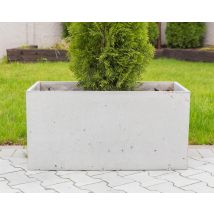 90x45x45 cm CT - Donica betonowa (biała)