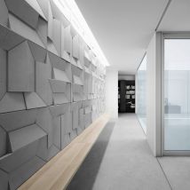 60x60 cm VT - PB26 (KS kość słoniowa) Ori - panel dekor 3D beton architektoniczny A