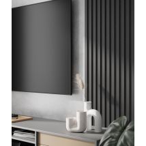 275x30x2,6 cm LD Panel akustyczny na grubym filcu (czarny mat) - lamele ścienne i sufitowe 3D
