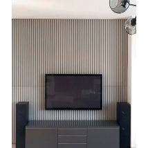 135x47,8 cm VT - PB38 (S96 Chłodna szarość) LAMEL - Panel dekor 3D beton architektoniczny
