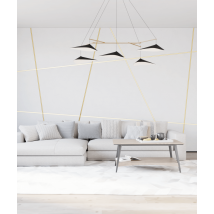 270x1x0,06 cm SM - (złoty matowy) - stalowa listwa dekoracyjna płaska [GTU_08]