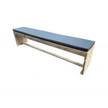 Panca da giardino New Harlem in legno lunghezza 160 cm con cuscino incluso