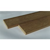 Iroko Terrassendielen, KD, einseitig glatt, einseitig mit Feinriffelung, 21 x 120 mm in der Länge 4,05 m