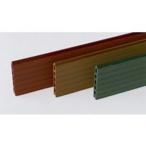 WPC Zaun /  Sichtschutz / Steckzaun, 20 x 150 x 1800 mm, Einfaches Modulares Zaunsystem in grün (Serie WoodoTexel)