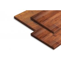 Plancher de terrasse en bambou massif, français / lisse, coffee, 30 x 300 x 950 mm